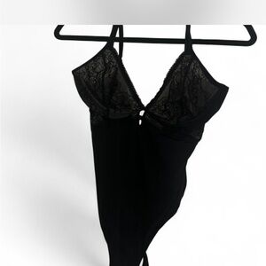 Chic Black Lace bodysuit
